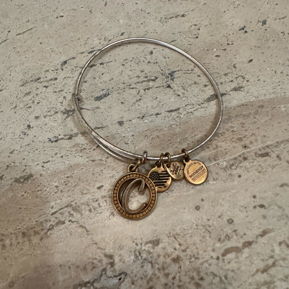 Alex and Ani Initial Bracelet